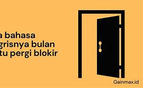 Pintu Masuk Utama Bahasa Inggrisnya